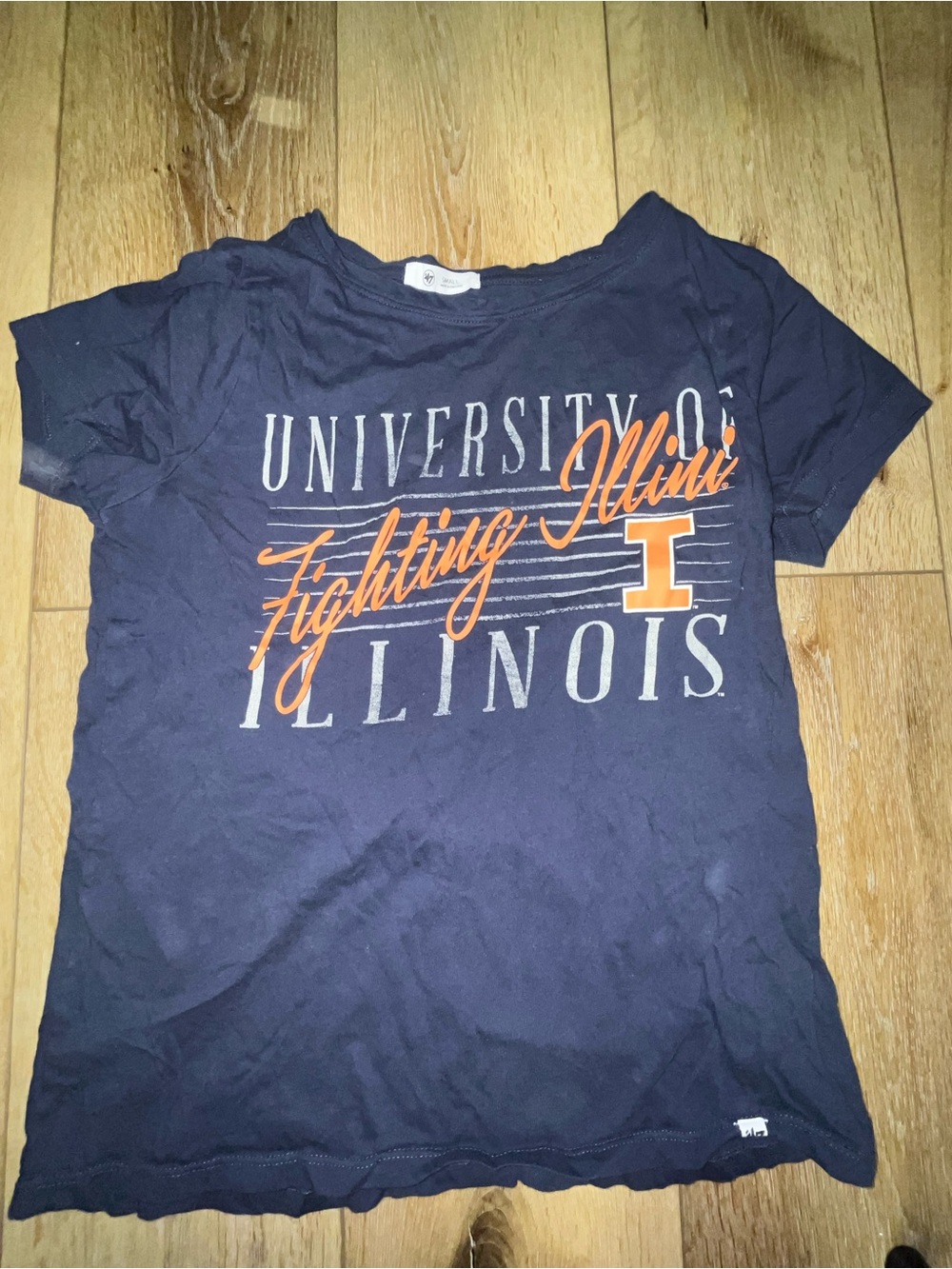 Navy University of Illinois Graphic Short Sleeve Tee